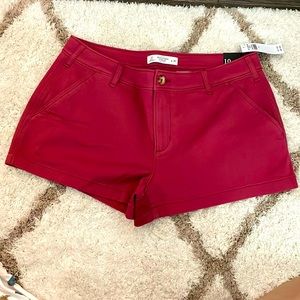 NEW Women’s A&F Burgundy Shorts